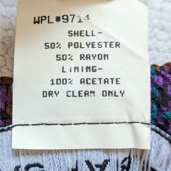 VINTAGE SAG HARBOR Purple Plaid Mid-length Skirt Size 10 - Picture 11 of 12